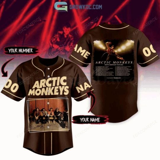 Arctic Monkeys North American Tour 2025 Personalized Baseball Jersey