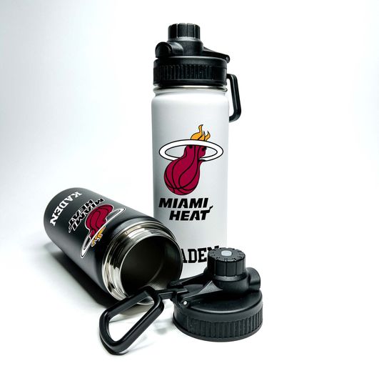 Personalized Name Custom American Pro Basketball Name Stainless Steel Water Bottles Sports Lid