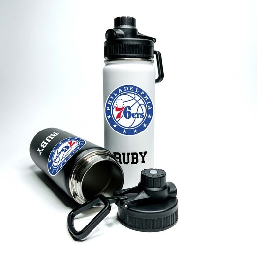 Personalized Name Custom American Pro Basketball Name Stainless Steel Water Bottles Sports Lid