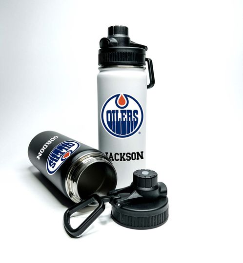 Personalized Name Custom American Pro Hockey Name Stainless Steel Water Bottles Sports Lid