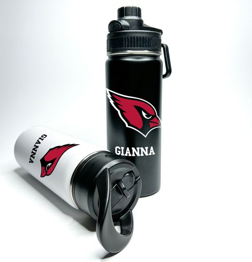Personalized Name Custom American Pro Football Name Stainless Steel Water Bottles Sports Lid