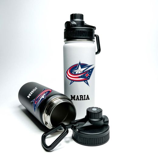 Personalized Name Custom American Pro Hockey Name Stainless Steel Water Bottles Sports Lid