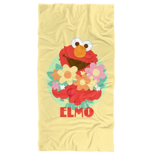 Sesame Street Flowers for You Officially Licensed Beach Towel 30"x60"