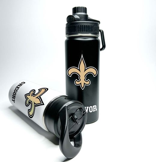 Personalized Name Custom American Pro Football Name Stainless Steel Water Bottles Sports Lid