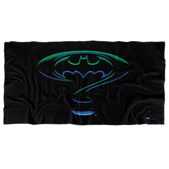 Batman Beach Towel 30"x60" Forever Logo Bat Symbol Microfiber Official