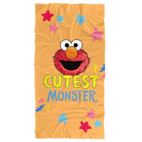 Sesame Street Cutest Monster Officially Licensed Beach Towel 30"x60"