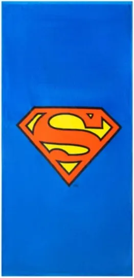 WB Superman Logo Pool/Bath/Beach Towel 30" x 60" Large Cotton
