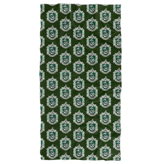 Harry Potter Slytherin Crest Print Officially Licensed Beach Towel 30"x60"