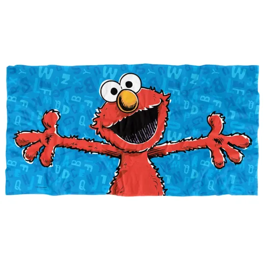 Sesame Street Elmo Character Officially Licensed Beach Towel 30"x60"
