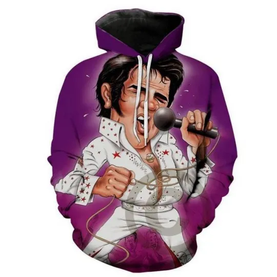 Elvis Presley 3D full over print Hoodie Sweater TShirt LK-400 Printed