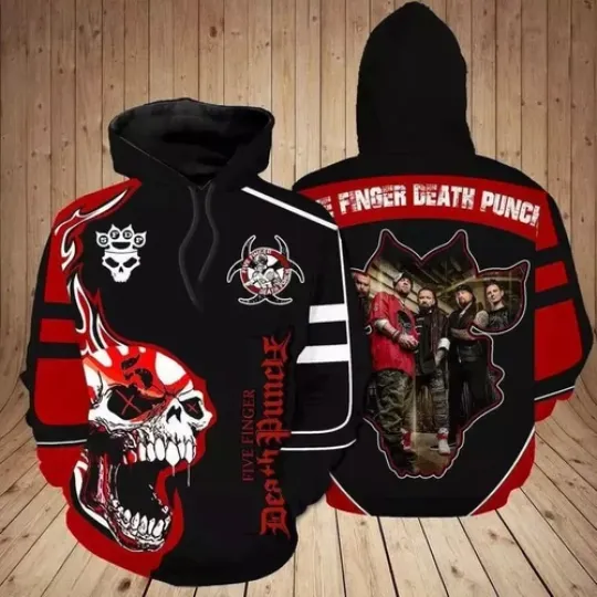 Five Finger Death Punch Band Men-Women 3D Printed  Hoodie