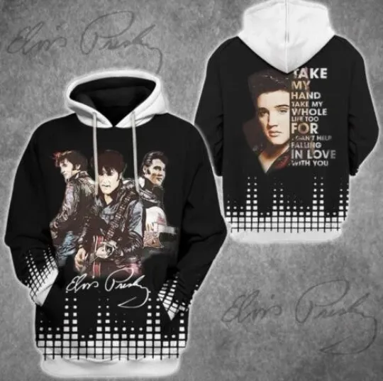 Elvis Presley Hoodie 3D  All Over Hoodie 3d - all printed, hot 2025