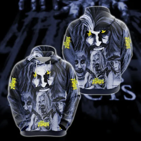 Rob Zombie Hoodie 3D 006 Rocknight80s Fashion For You All Over Print Aparel