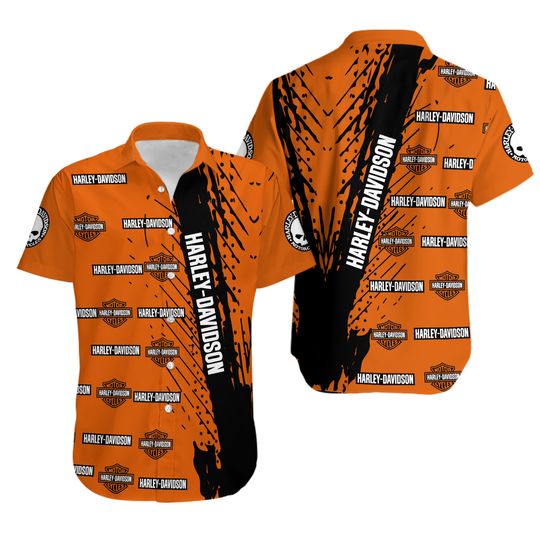 Discover Harley Racing Davidson Casual Button Down Shirt
