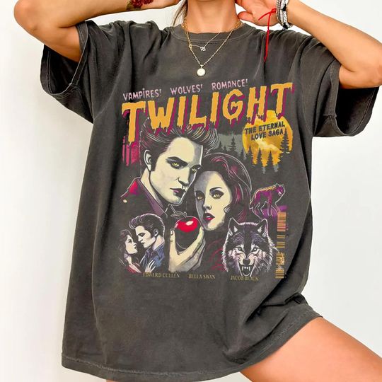 Retro Twilight Shirt, Twilight Fans Gift Shirt, Gift For Twilight Lover, Saga Comic Retro Shirt, Vampires Romance shirt