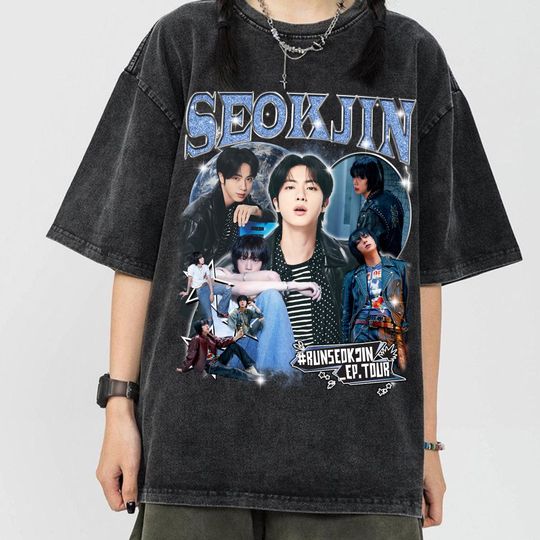 Retro Seokjin MINERAL Wash Tee, Run Seokjin Ep Tour 2025 Shirt, Jin Don't Say You Love Me Shirt, Jin Happy Shirt, Seokjin Super Tuna Tee