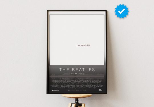 The Beatles Poster | The Beatles Print | Album Poster Prints | Wall Decor Posters | Album Cover | Rock Music Poster