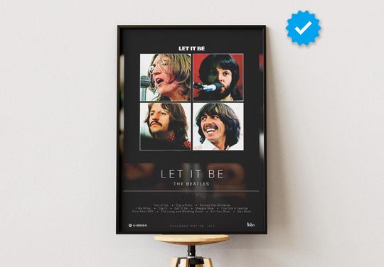 The Beatles Poster | LIB Poster | Album Poster Prints | Wall Decor Posters | Album Cover | Rock Music Poster