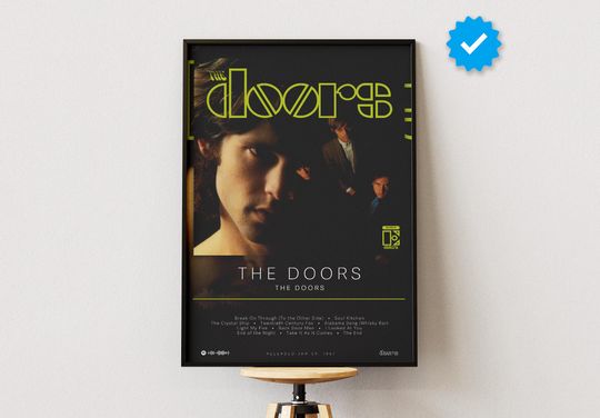 The Doors Poster | The Doors Print | Album Poster Prints | Wall Decor Posters | Album Cover | Rock Music Poster