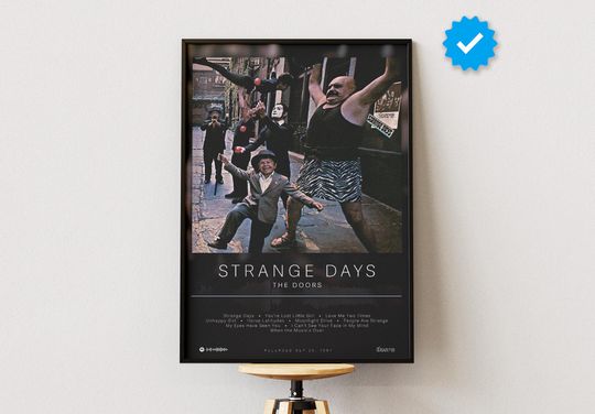 The Doors Poster | Strange Days Poster | Album Poster Prints | Wall Decor Posters | Album Cover | Rock Music Poster