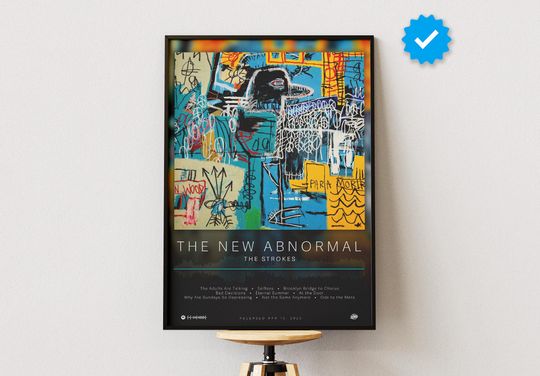 The Strokes Poster | The New Abnormal Poster | Album Poster Prints | Wall Decor Posters | Album Cover | Rock Music Poster