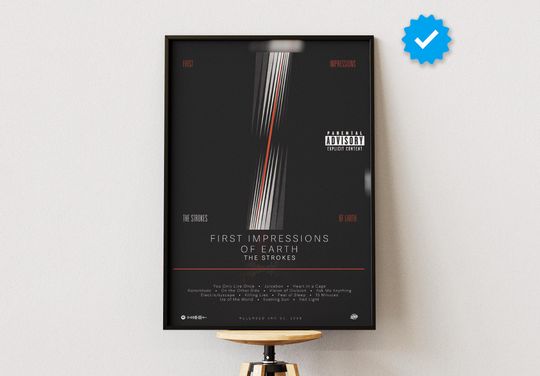 The Strokes Poster | First Impressions On Earth Poster | Album Poster Prints | Wall Decor Posters | Album Cover | Rock Music Poster