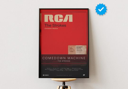 The Strokes Poster | Comedown Machine Poster | Album Poster Prints | Wall Decor Posters | Album Cover | Rock Music Poster
