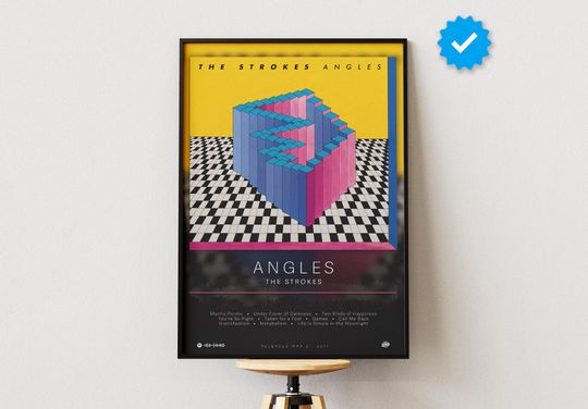 The Strokes Poster | Angles Poster | Album Poster Prints | Wall Decor Posters | Album Cover | Rock Music Poster