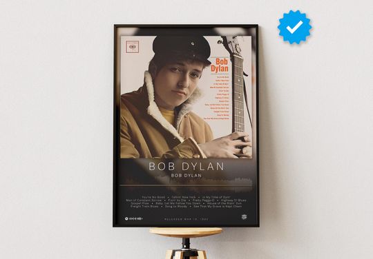 Bob Dylan Poster | Bob Dylan Print | Album Poster Prints | Wall Decor Posters | Album Cover | Rock Music Poster