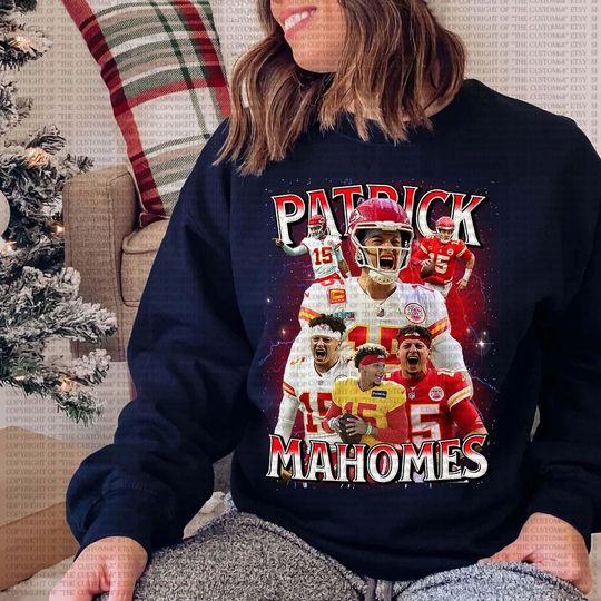 Patrick Mahomes Chiefs Sweatshirt Kansas City Shirt Football Shirt Sports Shirt Funny Shirt Collage Shirt Game Day Shirt