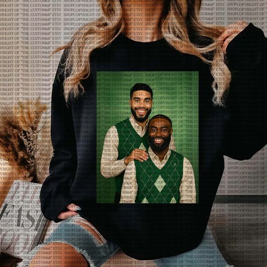 Discover Step Brothers Jason Tatum Jalen Brown Sweatshirt Basketball Sweatshirt Sport Shirt Funny Shirt Vintage Sweatshirt Gift For Dad Gift For Dad