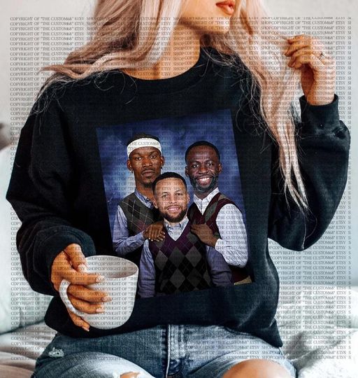Stephen Curry Jimmy Butler Draymond Green Golden State Basketball Vintage Sweatshirt Curry Merch Graphic Shirt Step Brothers Shirt Steph Curry