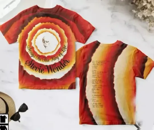 Stevie Wonder Songs In The Key Of Life Album AOP 3D T-shirt