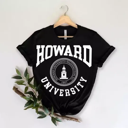 Howard University T Shirt Howard Tee Vintage School College Washington Dc Shirt