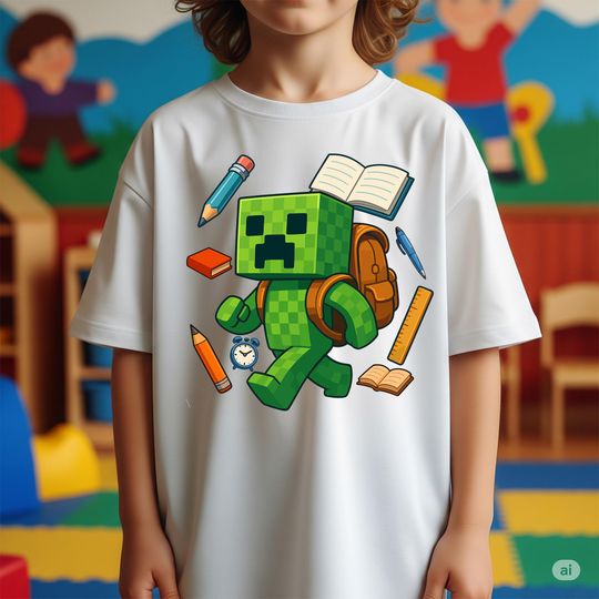 Back To School Gamer Boys Shirt, Preppy First Day Of School Tee