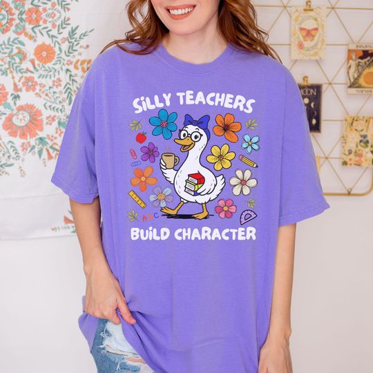 Silly Goose Teacher Shirt, Funny Back to School T-Shirt, Kindergarten Teacher, Elementary School Staff Tee