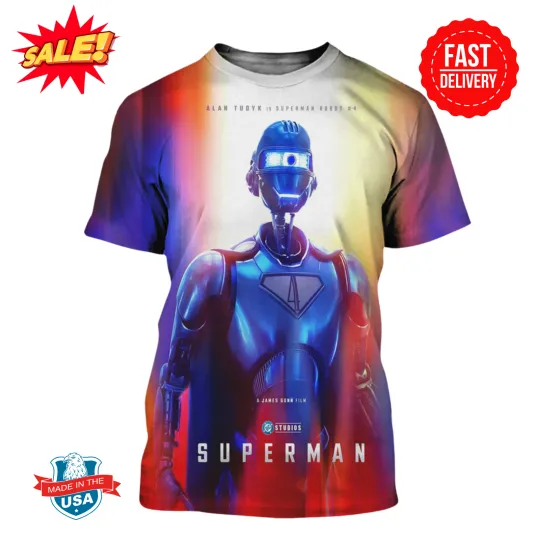 New Character For Superman Kelex Superman Robot Only Jully 11 2025 3D Shirt