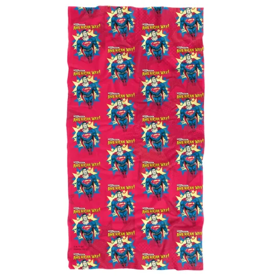Superman The American Way Officially Licensed Beach Towel 30"x60"