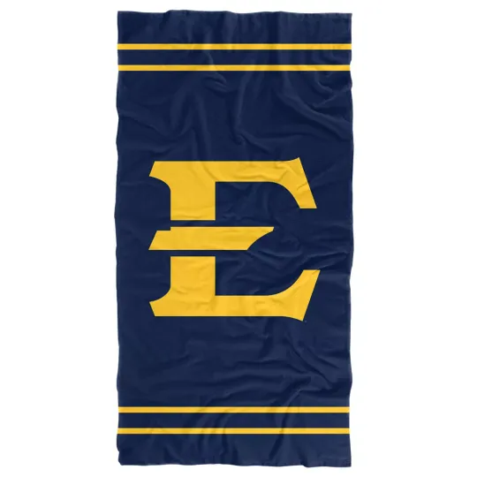 East Tennessee State University Beach Towel/Bath Towel, 30"x60" Stripes
