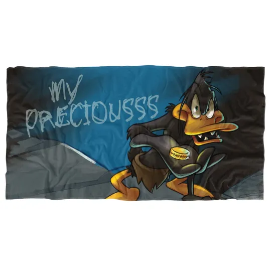 WB 100: Beach Towel, 30"x60" Looney Tunes Daffy My Precious Beach Towel