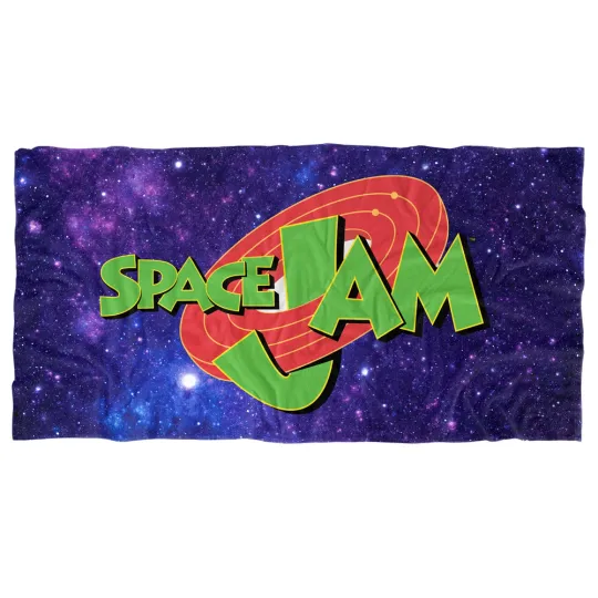 Space Jam SJ Logo Beach Towel 30"x60"