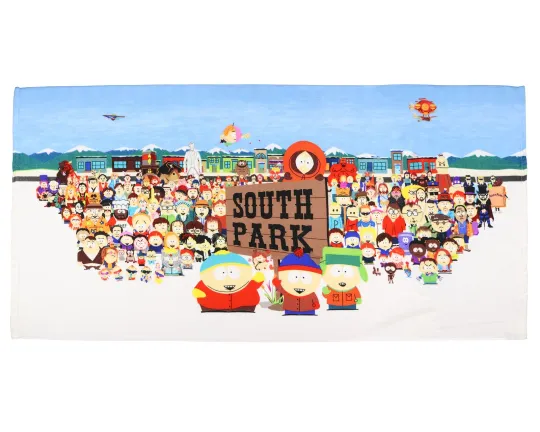 South Park Beach Towel Eric Stan Kyle Kenny Characters 30"x60"