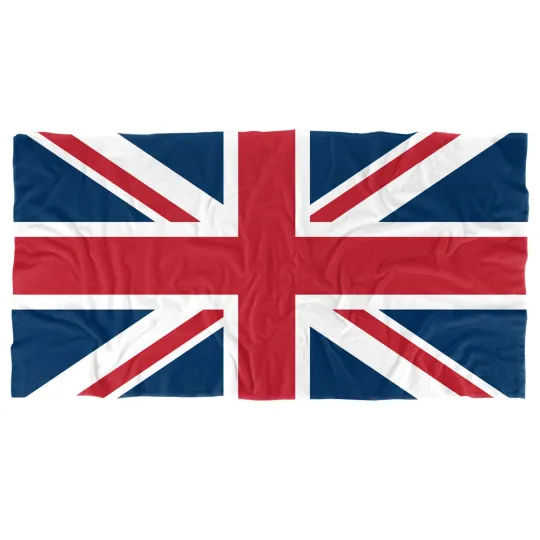 Union Jack Beach Towel, 30"x60", Beach Towel