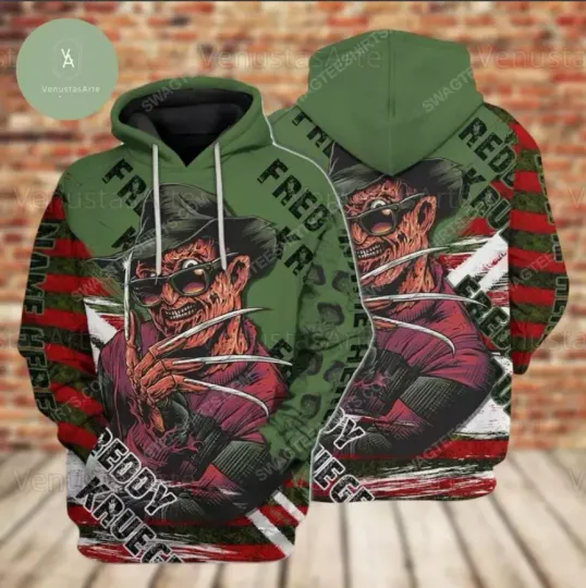 Halloween Freddy Krueger 3D HOODIE Halloween Gift Best Price Christmas Gift