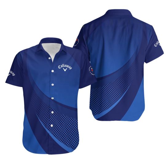 Callaway 124th US Open Pinehurst Golf Sport Hawaiian Shirt Dark Blue Gradient Ha