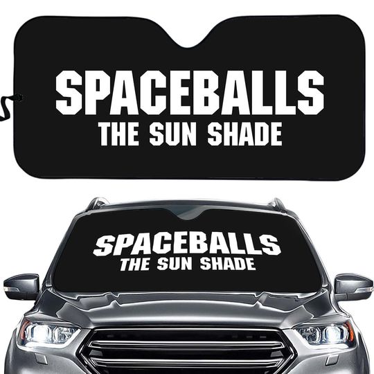 Car Sun Shades - Spaceballs The Sun Shade, Movie Logo Inspired Automotive Sunshade, Funny Car Accessories, Gift for Movie Fans, Unique Car