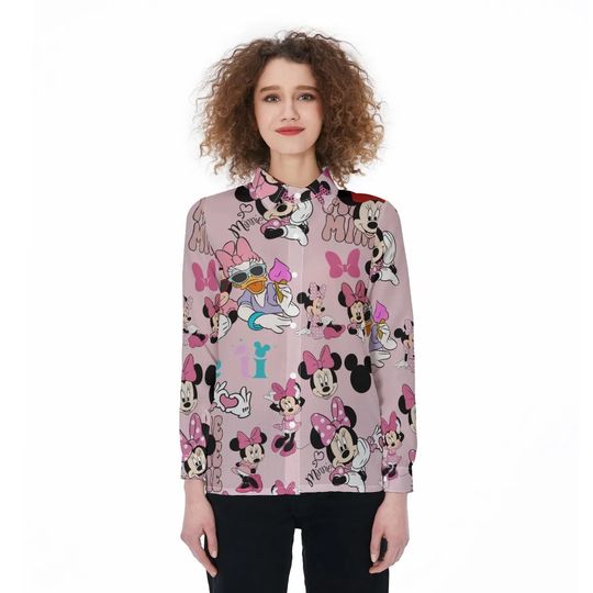 Mickey Disney Women Shirt, Mickey Disney Casual Womens Tee Shirt, Women Shirt, Vintage Tunic, Print Women Shirt