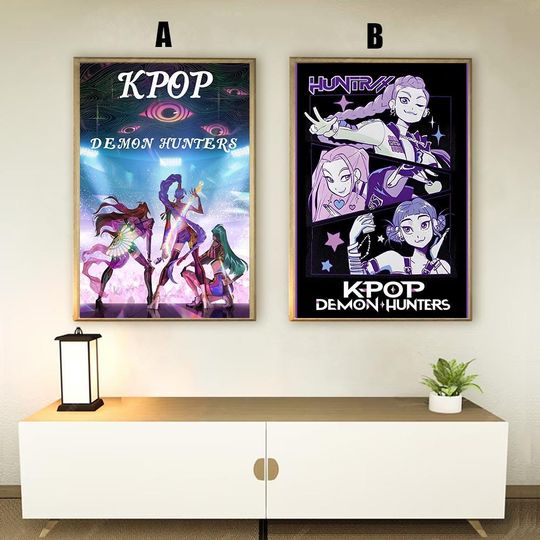 KPop Demon Hunters Movie Poster - Premium Matte Vertical Art for Home and Office Decoration