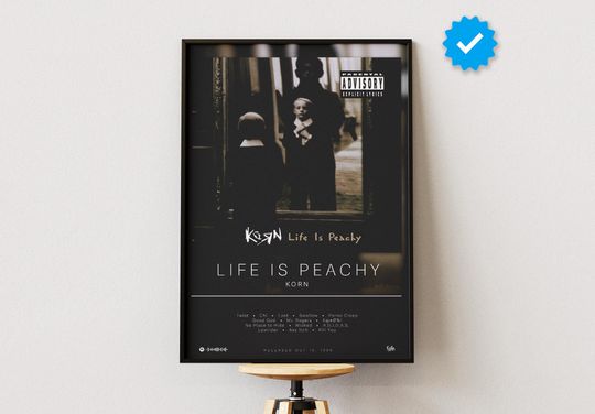 Korn Poster | Life Is Peachy Poster | Album Poster Prints | Wall Decor Posters | Album Cover | Metal Music Poster