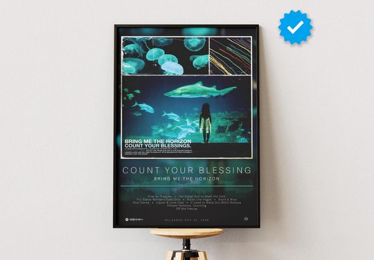 Bring Me The Horizon Poster | Count Your Blessings Poster | Album Poster Prints | Wall Decor Posters | Album Cover | Metal Music Poster
